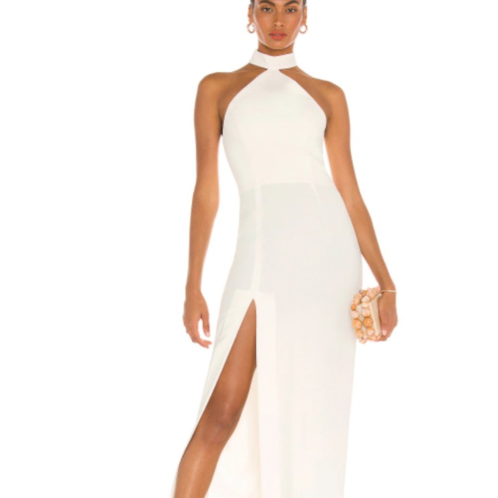 Amanda Uprichard Queen Gown - Ivory Size M (NWOT)